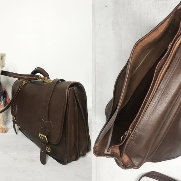 1980's Leather Laptop Bag - Picture 10 of 12